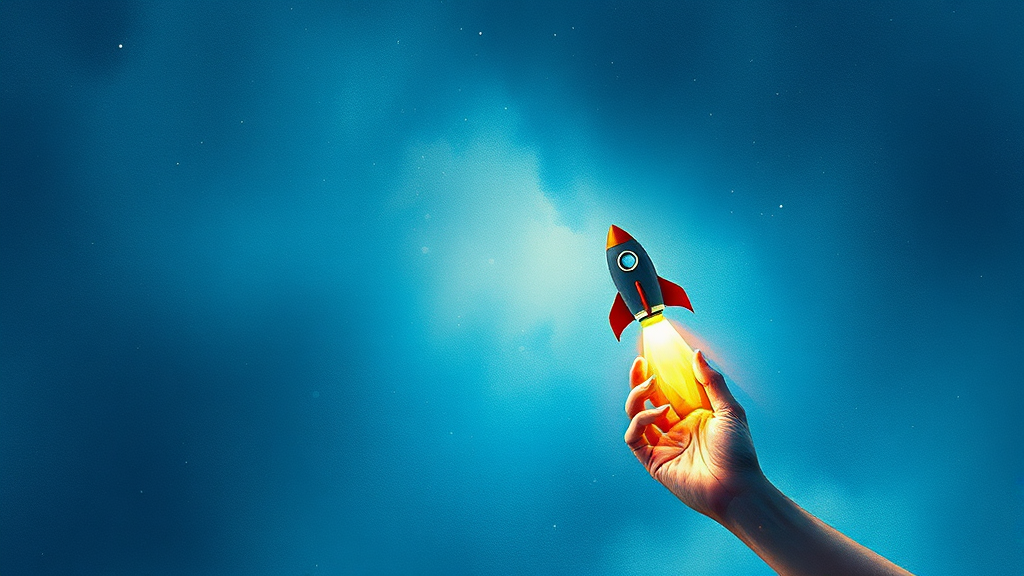 누리호 관련주 투자 시 고려사항 (watercolor 스타일)