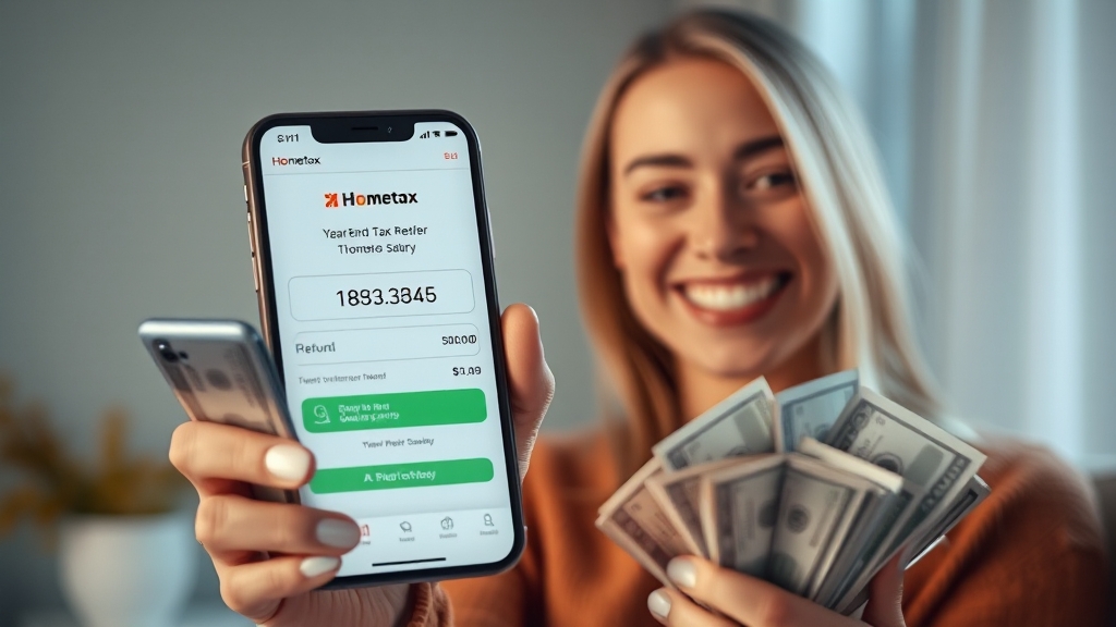 홈택스 미리보기 이용법 (realistic 스타일)