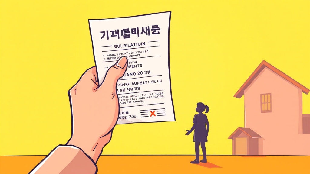 청약 전 필수 확인 사항 (cartoon 스타일)