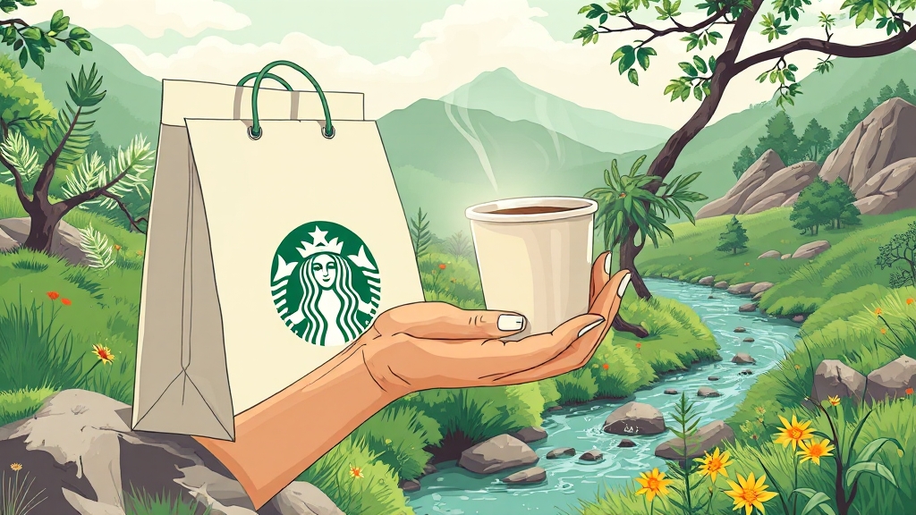 투고백, 친환경적일까? (illustration 스타일)
