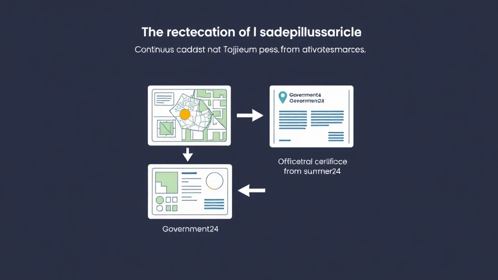 정부24와 토지이음 포털 활용 가이드 (illustration 스타일)