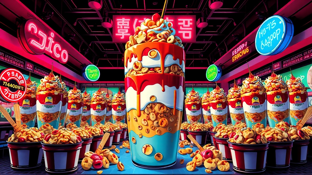 제품 구성과 영양 정보 (popart 스타일)