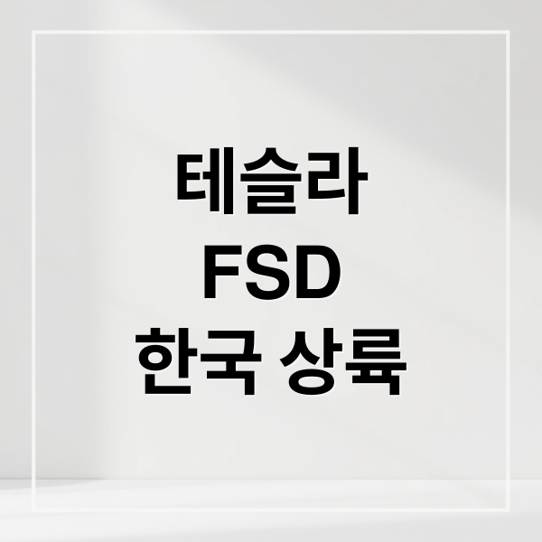 테슬라
FSD
한국 상륙 (테슬라 FSD 한국 상륙)
