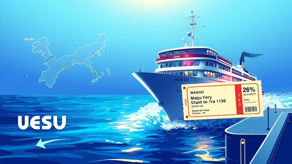 배편 예약 방법 & 할인 정보 (illustration 스타일)