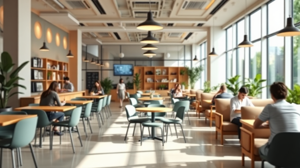 스터디카페 창업, 성공을 위한 핵심 요소는? (realistic 스타일)