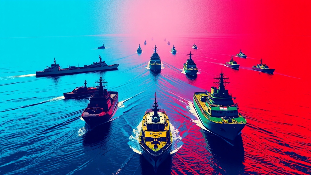 미-이란 갈등, 봉쇄 위협 고조? (popart 스타일)