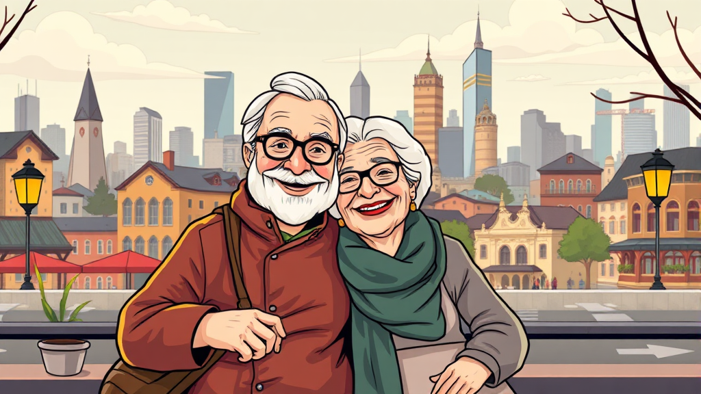 도심형 실버타운이란? (cartoon 스타일)