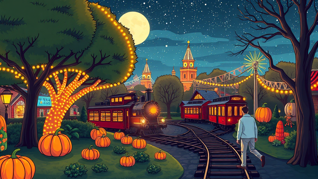 야간 개장 및 운영 시간 (cartoon 스타일)