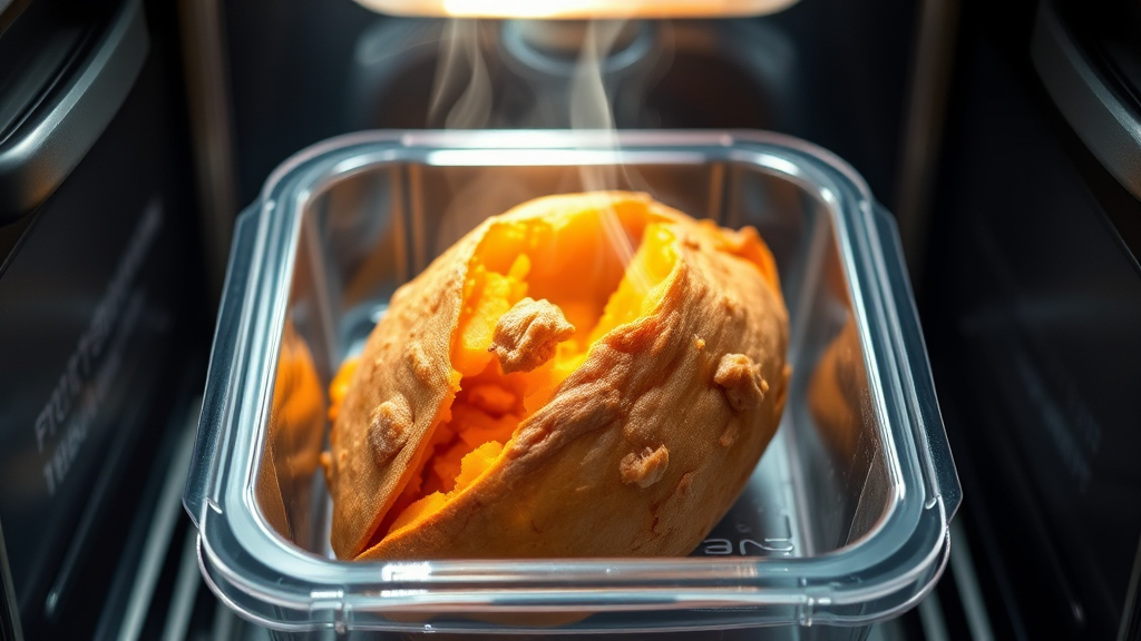 조리된 고구마 보관