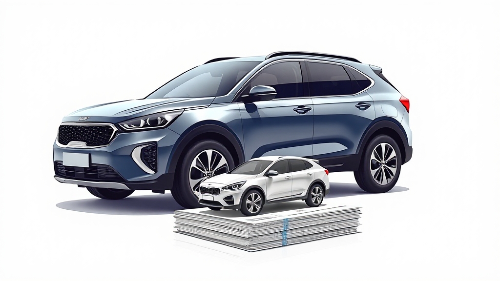 신차 vs 장기렌트 비교 (illustration 스타일)