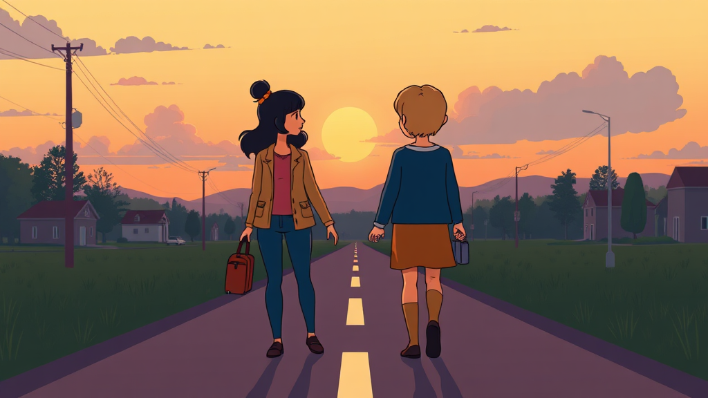 퇴직금 및 연금 분할 (cartoon 스타일)