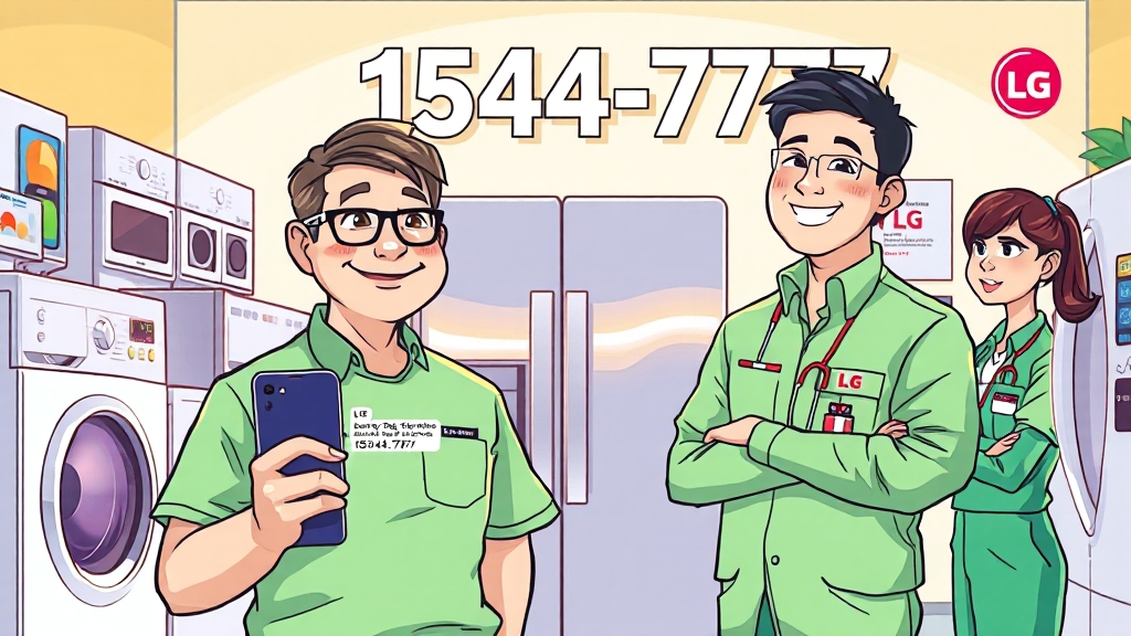 LG전자 서비스센터 개요 (cartoon 스타일)