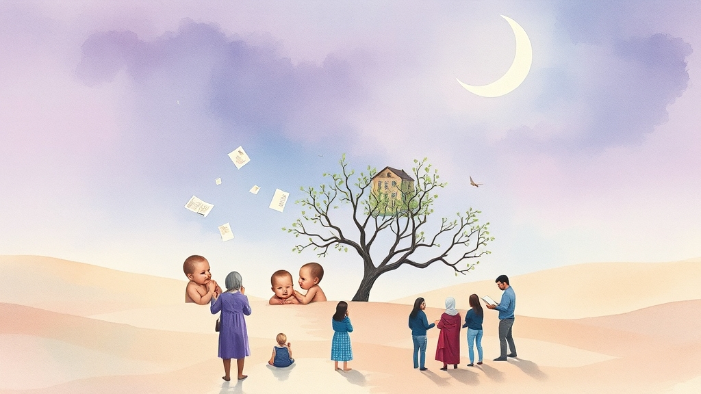 정책 변화 및 현황 (watercolor 스타일)