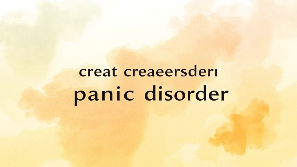 공황 장애 치료 방법: 상담과 약물 치료 (watercolor 스타일)