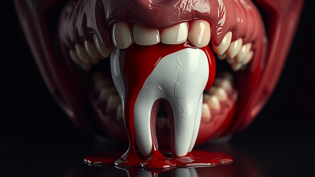 잇몸 출혈, 구강 질환 신호? (illustration 스타일)