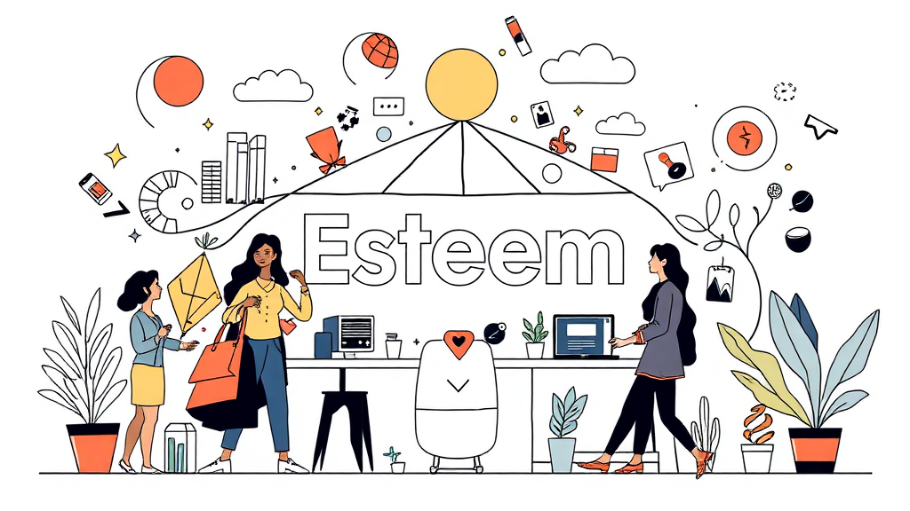 에스팀 기업 분석: 사업 모델과 핵심 경쟁력 (illustration 스타일)