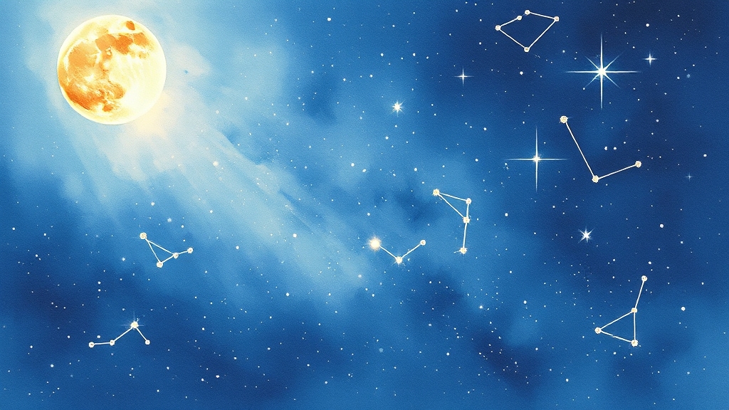 별자리 운세: 나의 별자리는? (watercolor 스타일)