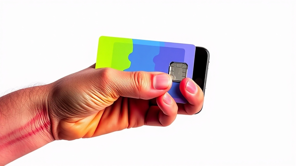 유심 교체, 무엇이 필요할까요? (popart 스타일)