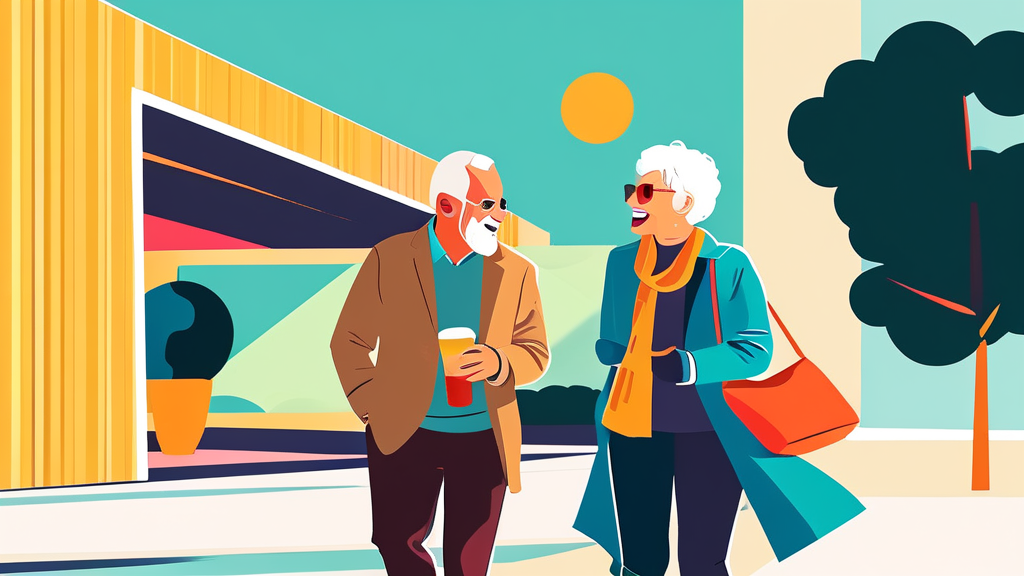 욜드족의 소비 성향과 시장 영향력 (illustration 스타일)