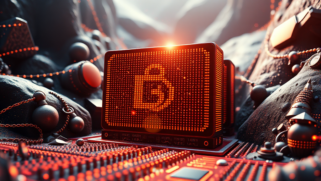 차세대 HBM 기술 개발 동향 (realistic 스타일)