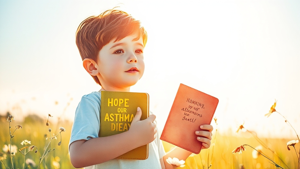 천식의 원인과 유발 요인 (watercolor 스타일)