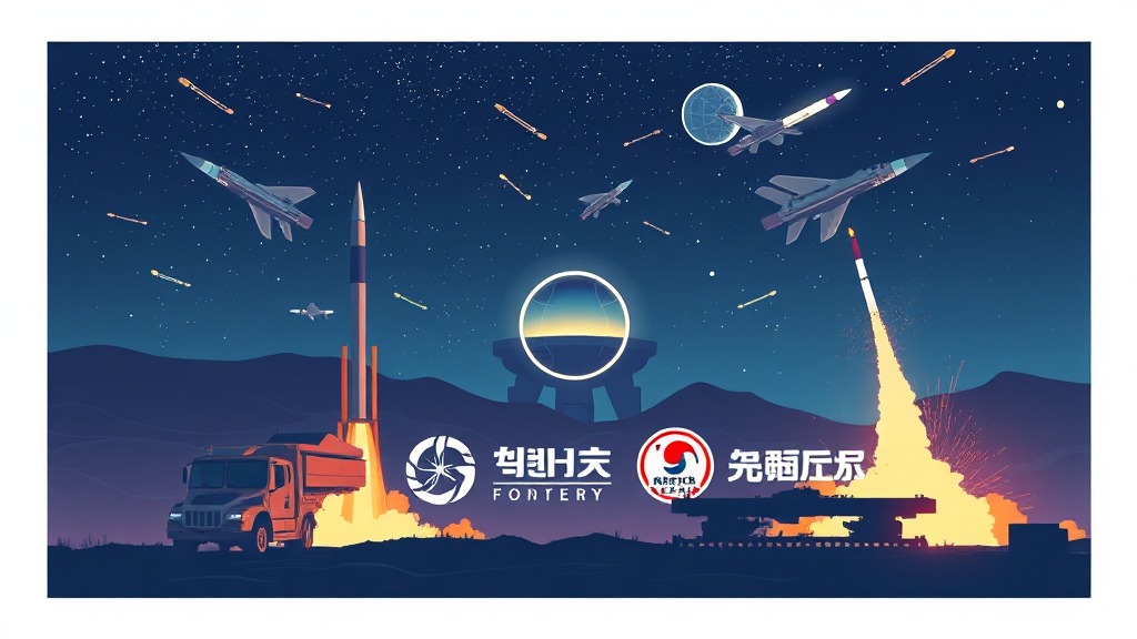 천궁2 관련주 TOP 5: 투자 유망 종목 (illustration 스타일)