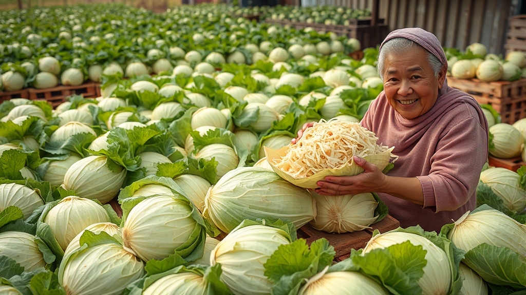 절임배추 가격, 20kg 평균은? (realistic 스타일)