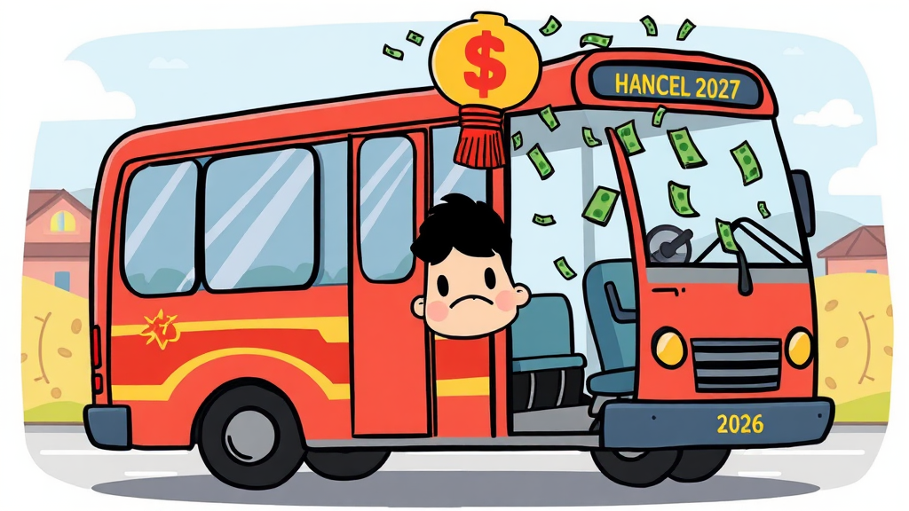 취소 수수료 및 환불 규정 (cartoon 스타일)