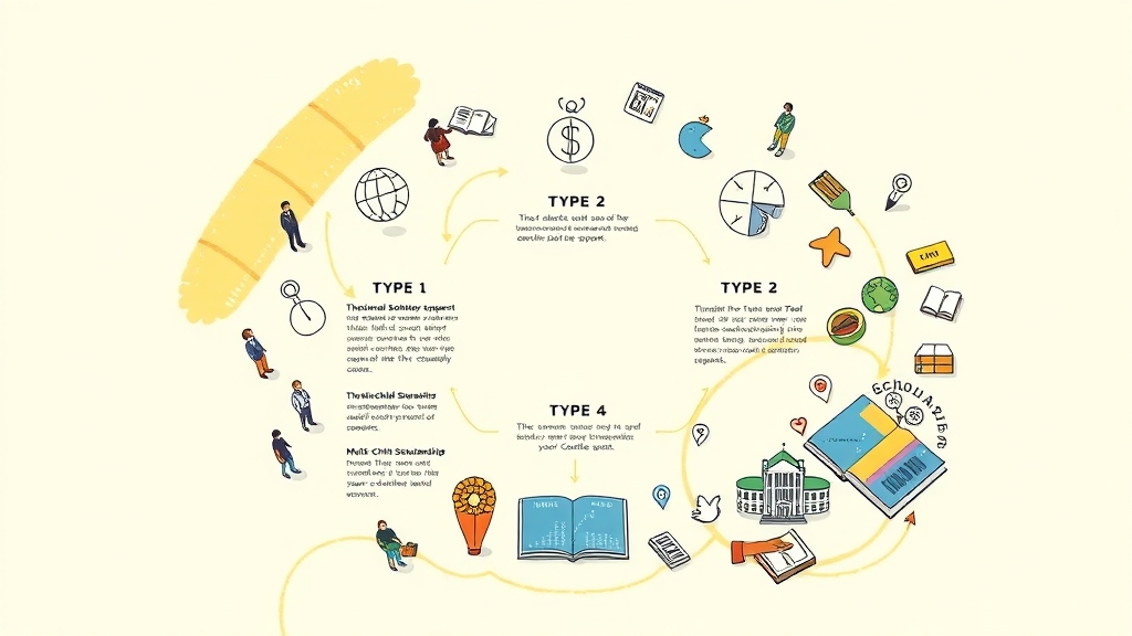 국가장학금 종류별 지원 내용 (illustration 스타일)