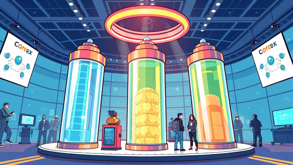 인터배터리 2026 개막 (cartoon 스타일)