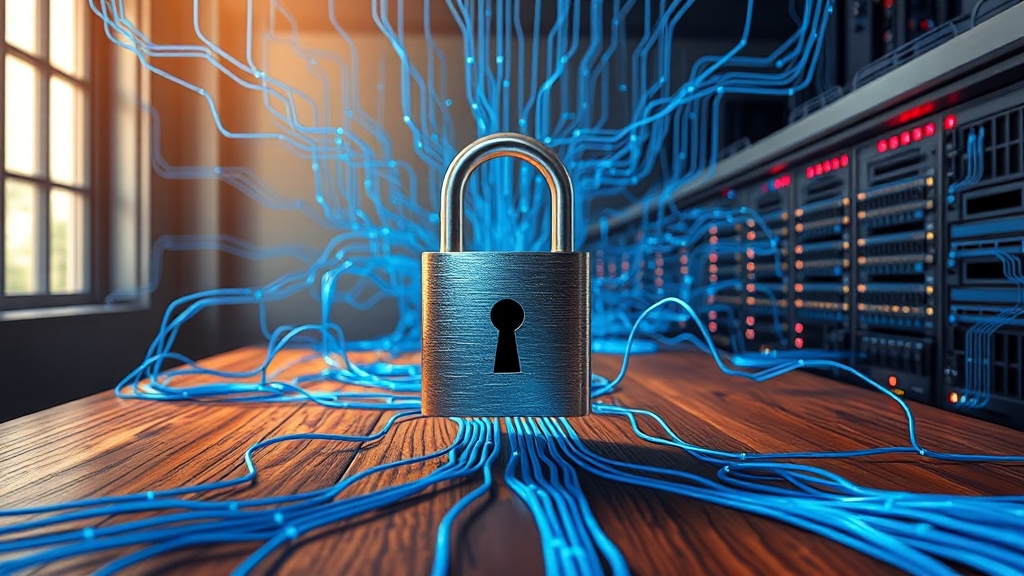 보안 및 윤리적 고려사항 (realistic 스타일)