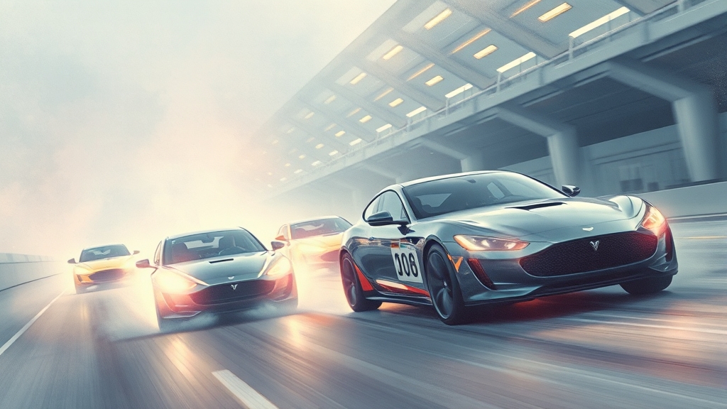 국산차 vs 수입차: 시장 점유율 경쟁 (watercolor 스타일)