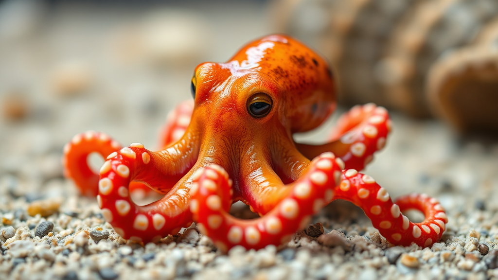 알찬 쭈꾸미의 놀라운 효능 (realistic 스타일)