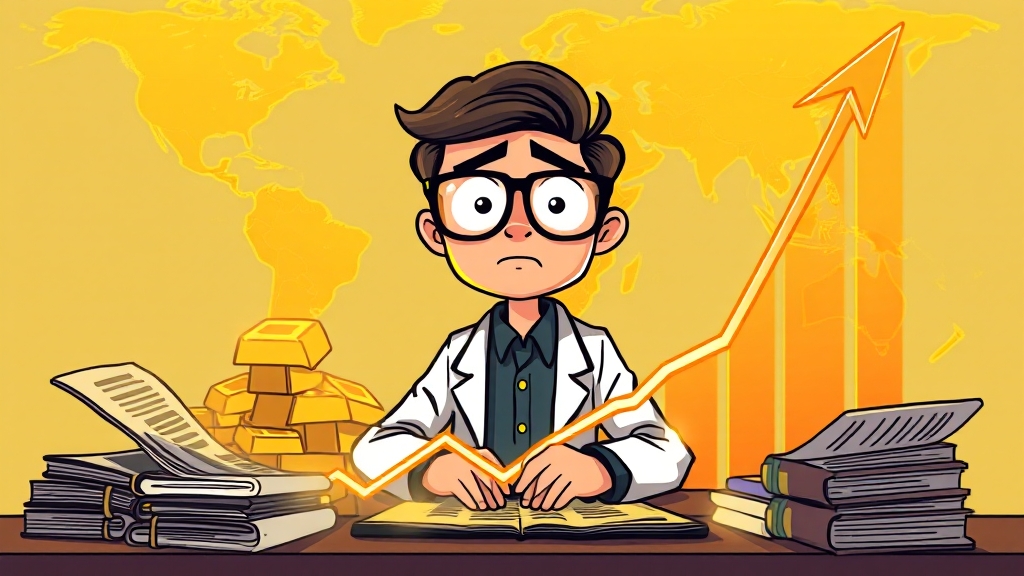 금값 변동 요인과 전망 (cartoon 스타일)