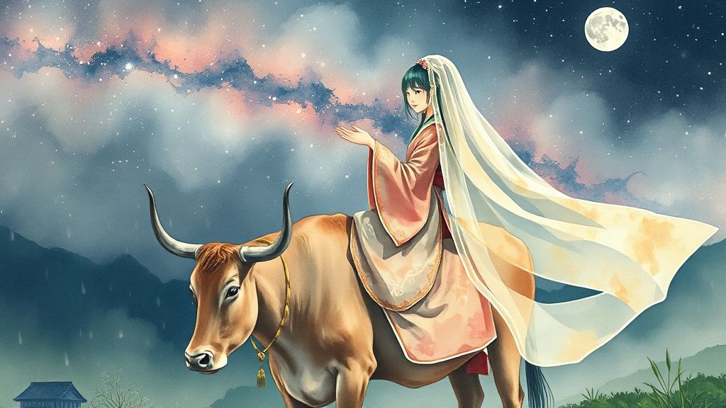 전래동화 속 이야기 해석 (watercolor 스타일)