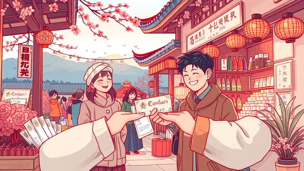 온누리상품권 사용처 및 가맹점 찾기 (illustration 스타일)