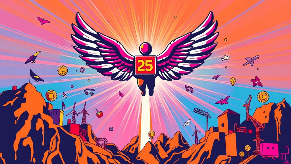2025년, 정부지원금으로 힘내세요! (popart 스타일)