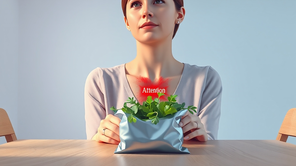 루꼴라 섭취 시 주의사항 (illustration 스타일)