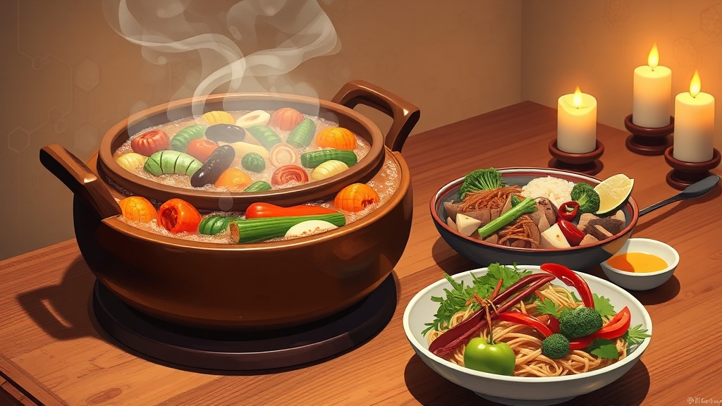 청국장, 이렇게 요리해 보세요! (illustration 스타일)