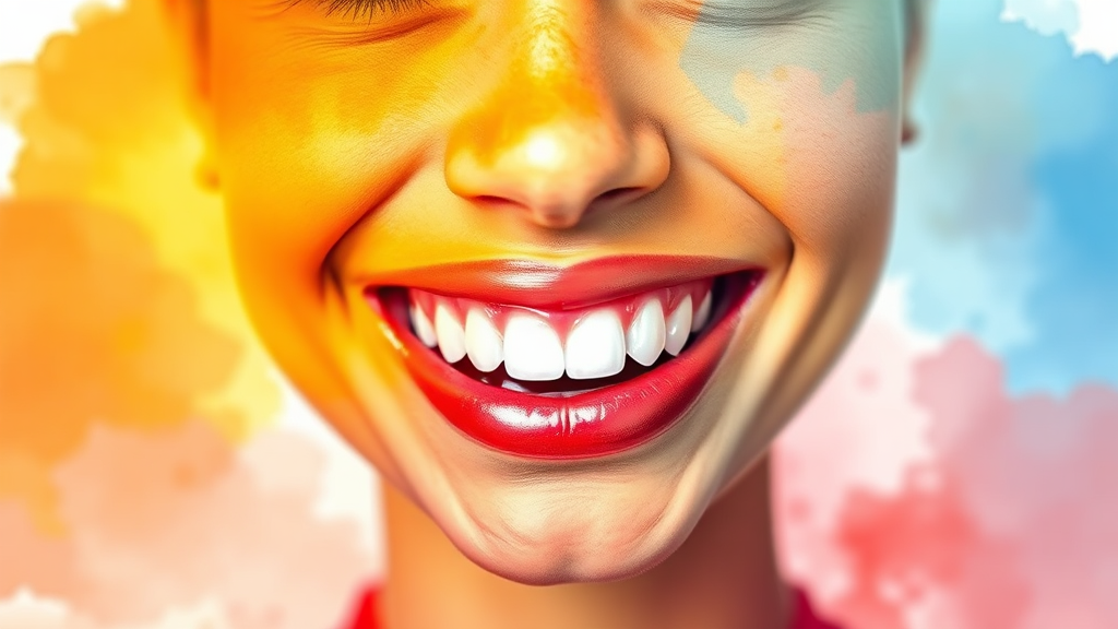 치아보험 기본 보장 내용 (watercolor 스타일)