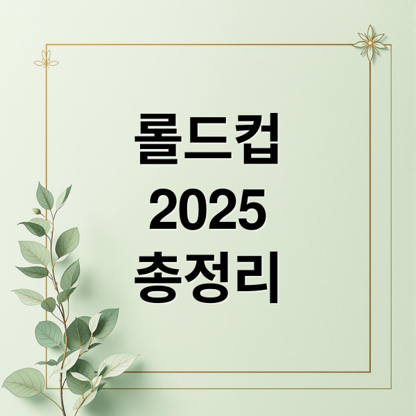 롤드컵
2025
총정리 (롤드컵 2025)