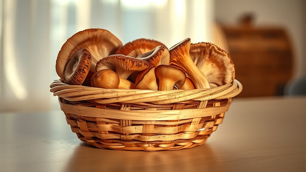 신선한 버섯 고르는 법 및 곰팡이 예방 (realistic 스타일)