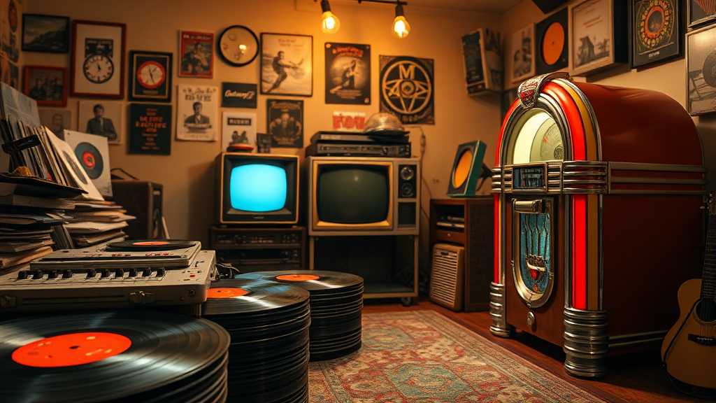 아날로그 스튜디오 전시 특징 (realistic 스타일)