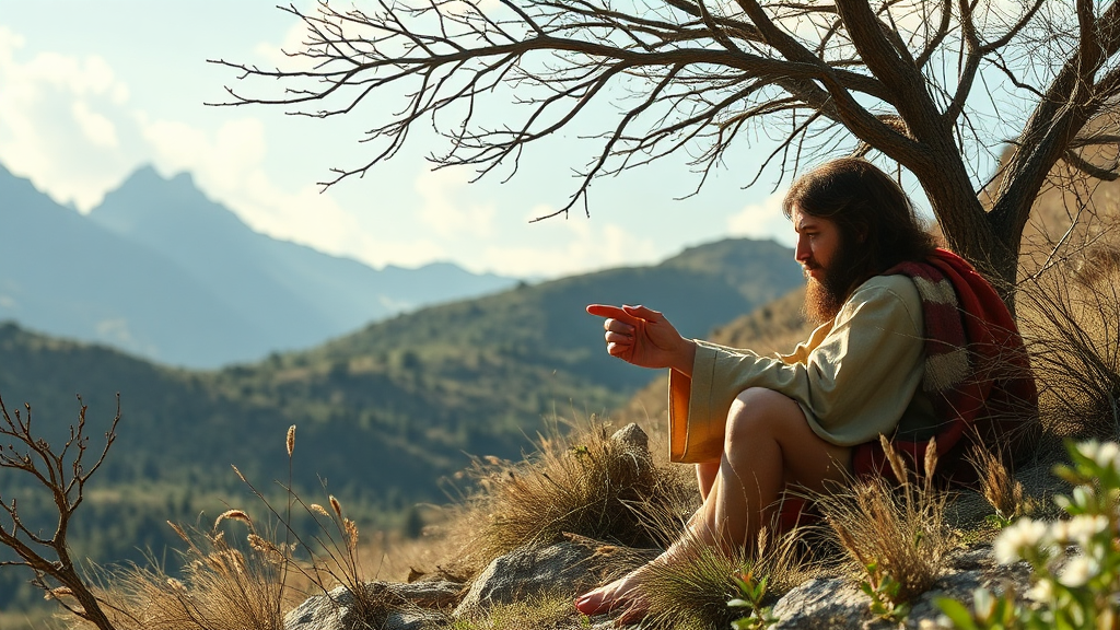 사순절, 40일 여정의 깊은 뜻과 배경 (realistic 스타일)