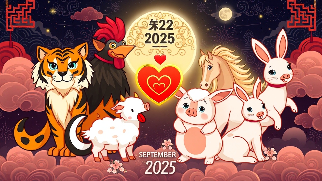 오늘의 애정운 & 금전운 (cartoon 스타일)