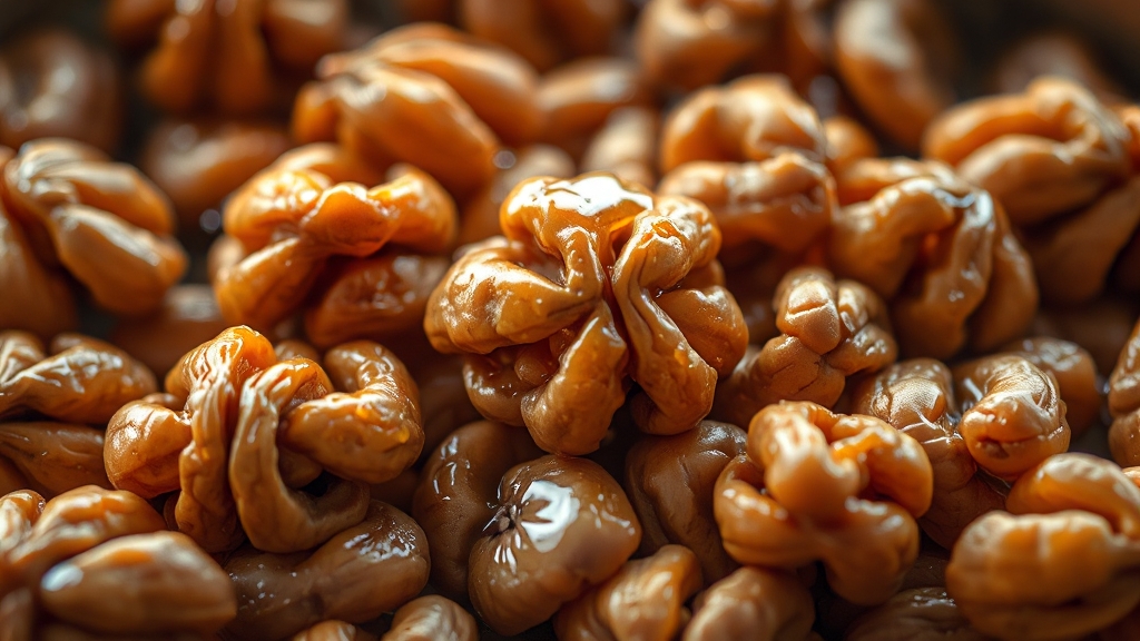 맛있고 건강하게 호두 즐기기 (realistic 스타일)