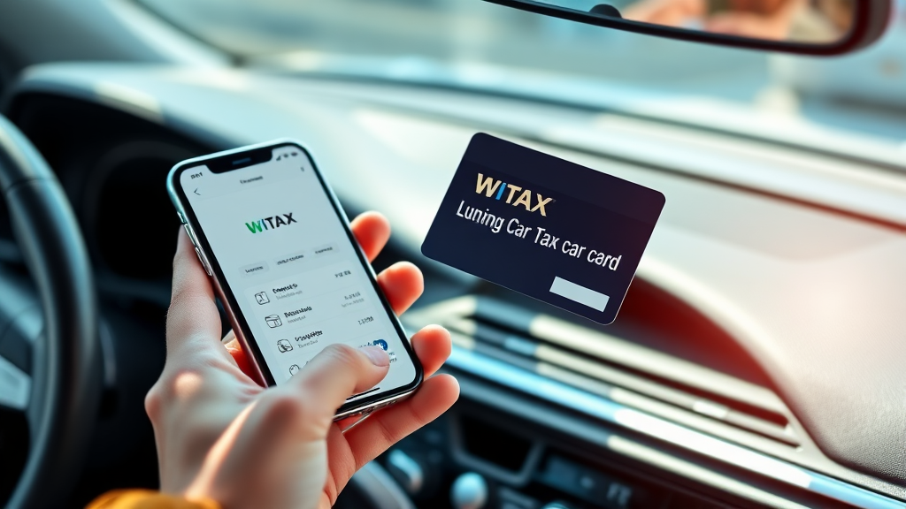 자동차세, 카드 납부도 가능할까요? (realistic 스타일)