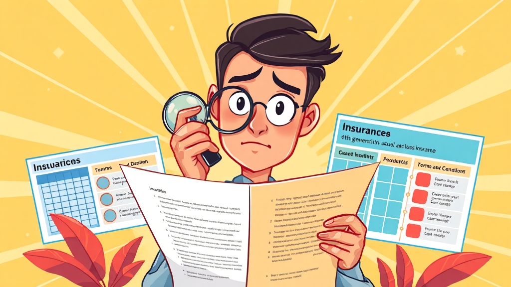 실손보험 가입 및 상품 선택 (cartoon 스타일)