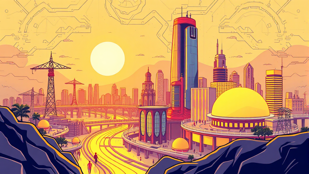 코인 채굴 회사 투자 시 고려사항 (illustration 스타일)