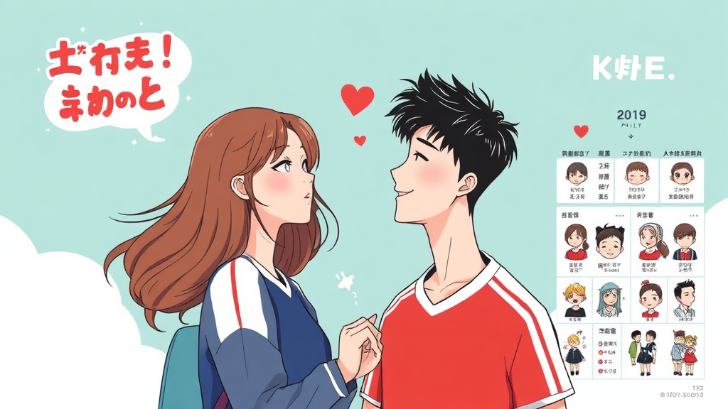 인물 관계도: 혐관 로맨스의 불꽃 점화 (illustration 스타일)